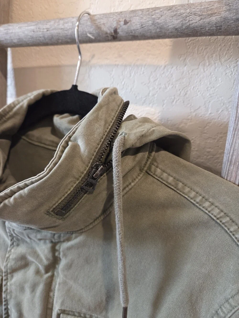 Old Navy Women's Olive Green Military-Style Jacket - Size Small